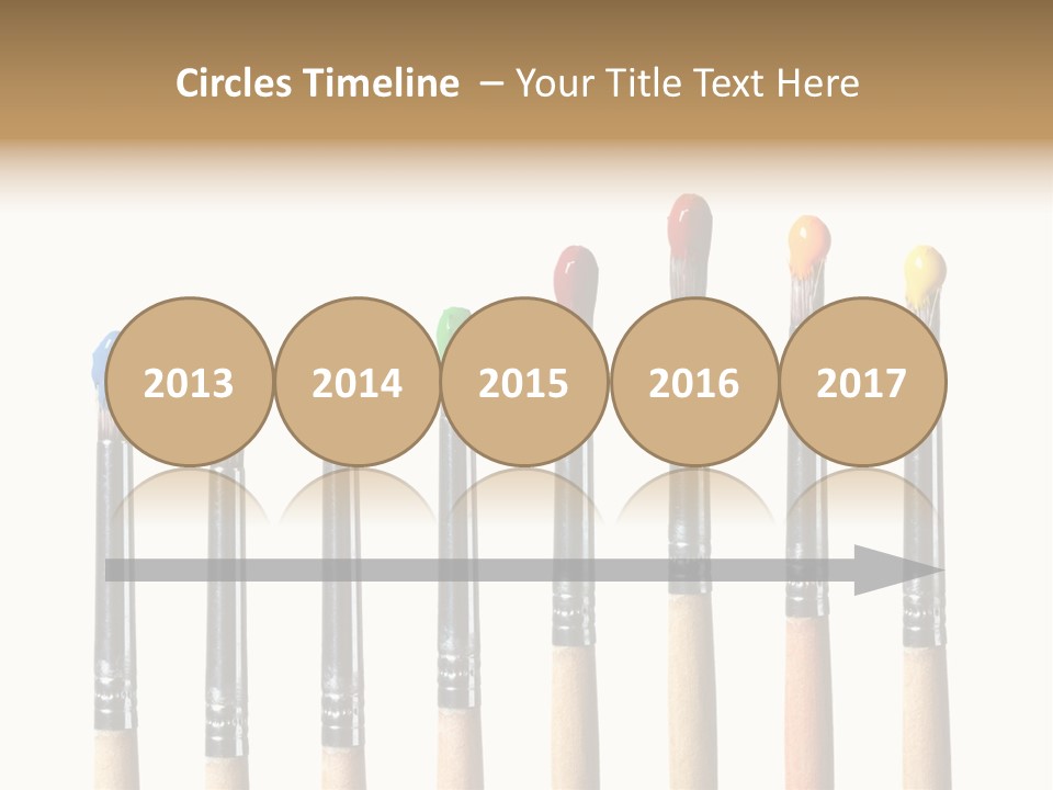 Watercolors Blue Paint PowerPoint Template