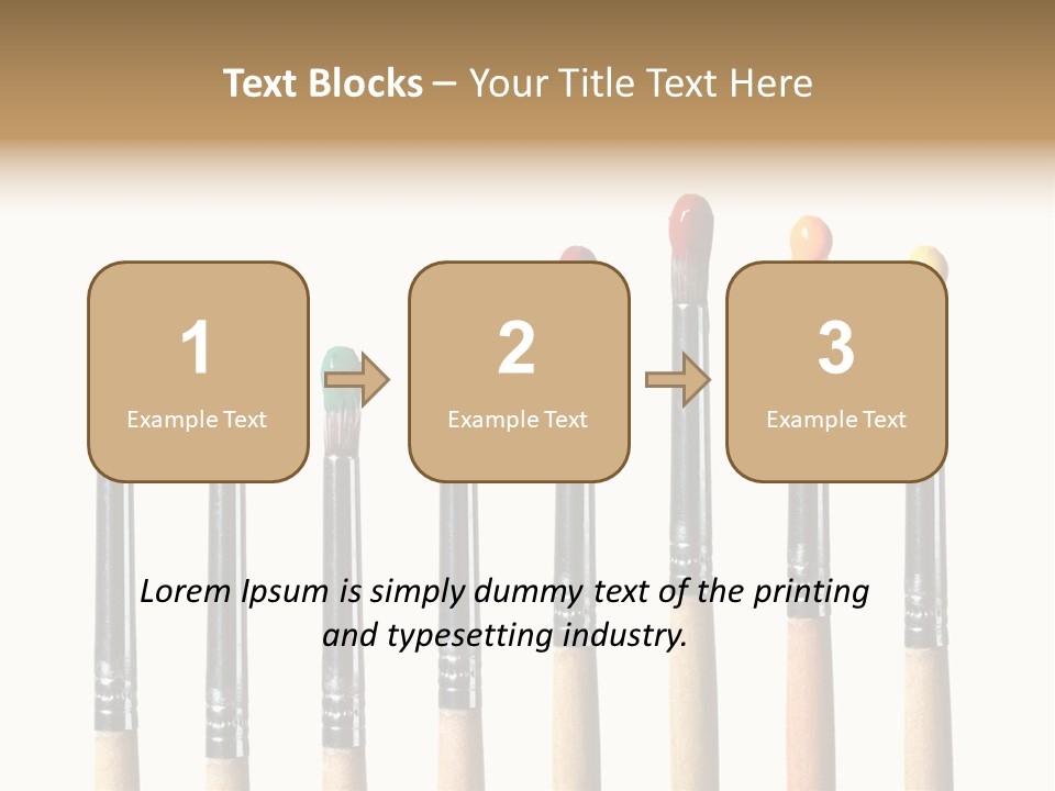 Watercolors Blue Paint PowerPoint Template