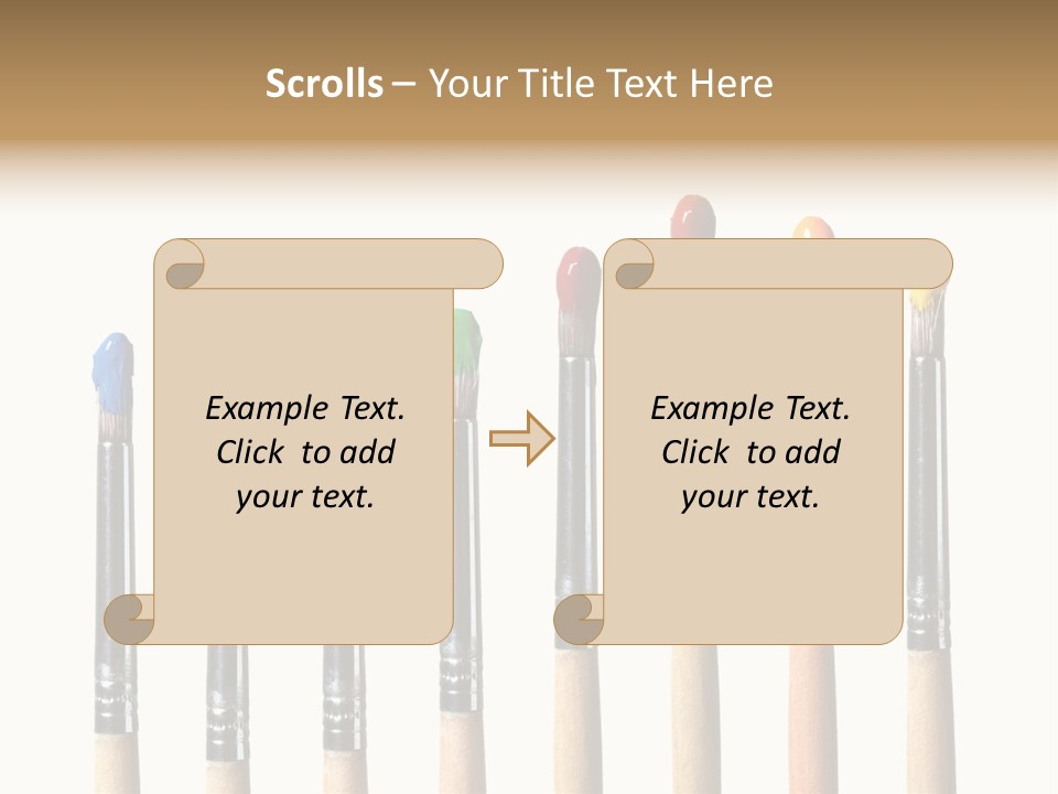 Watercolors Blue Paint PowerPoint Template