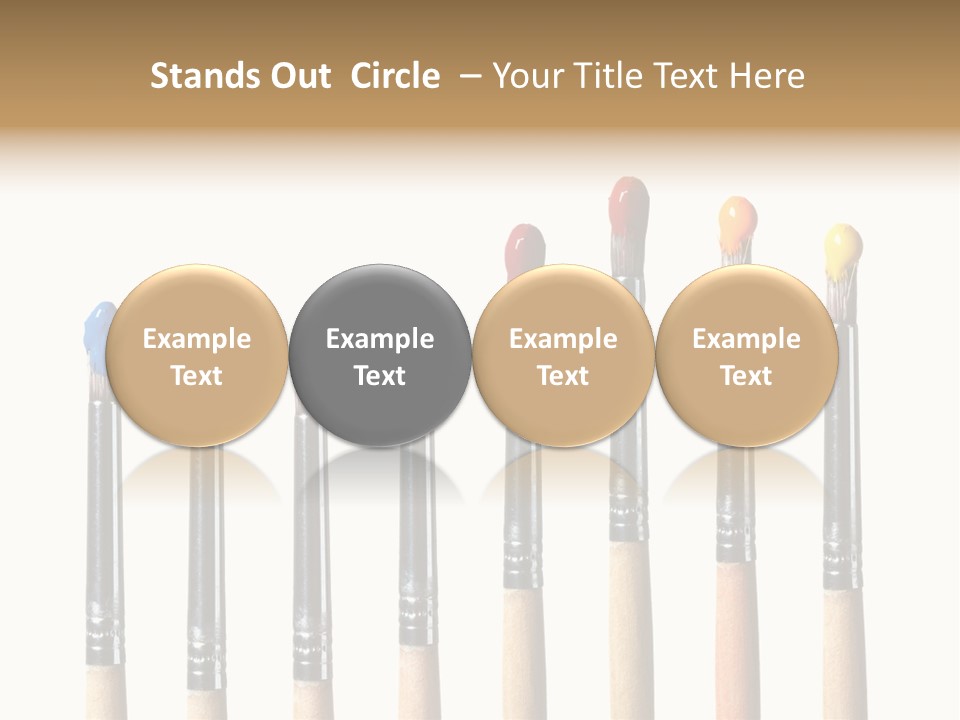 Watercolors Blue Paint PowerPoint Template