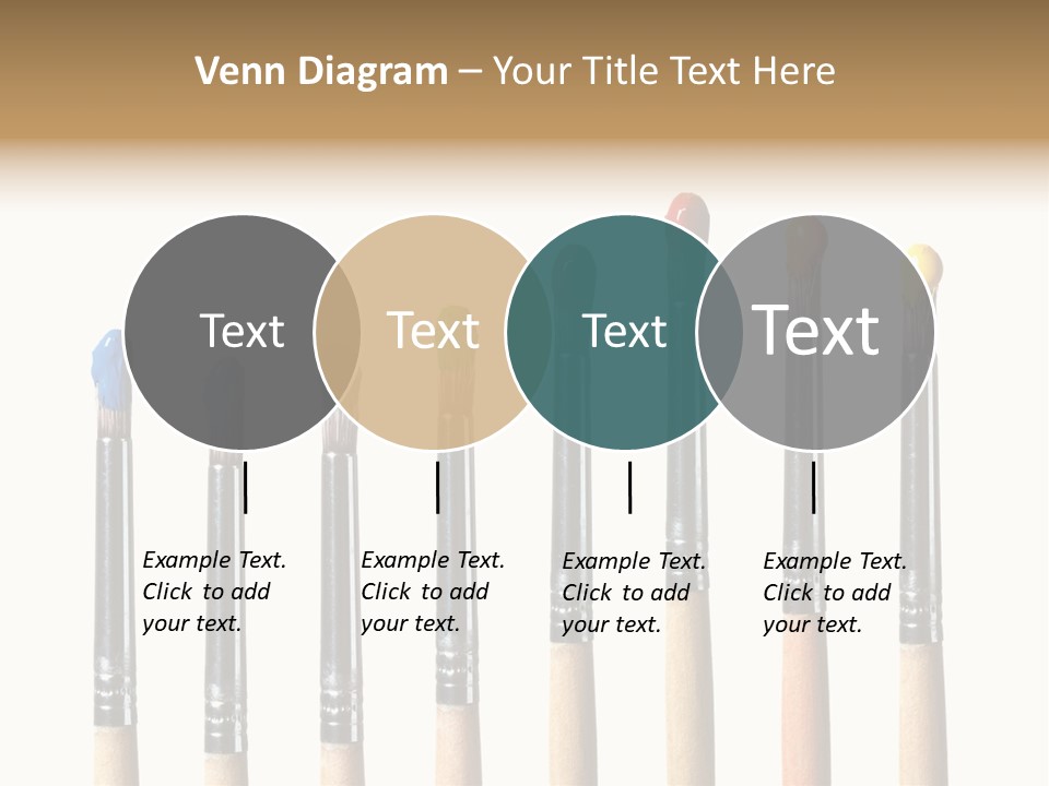 Watercolors Blue Paint PowerPoint Template