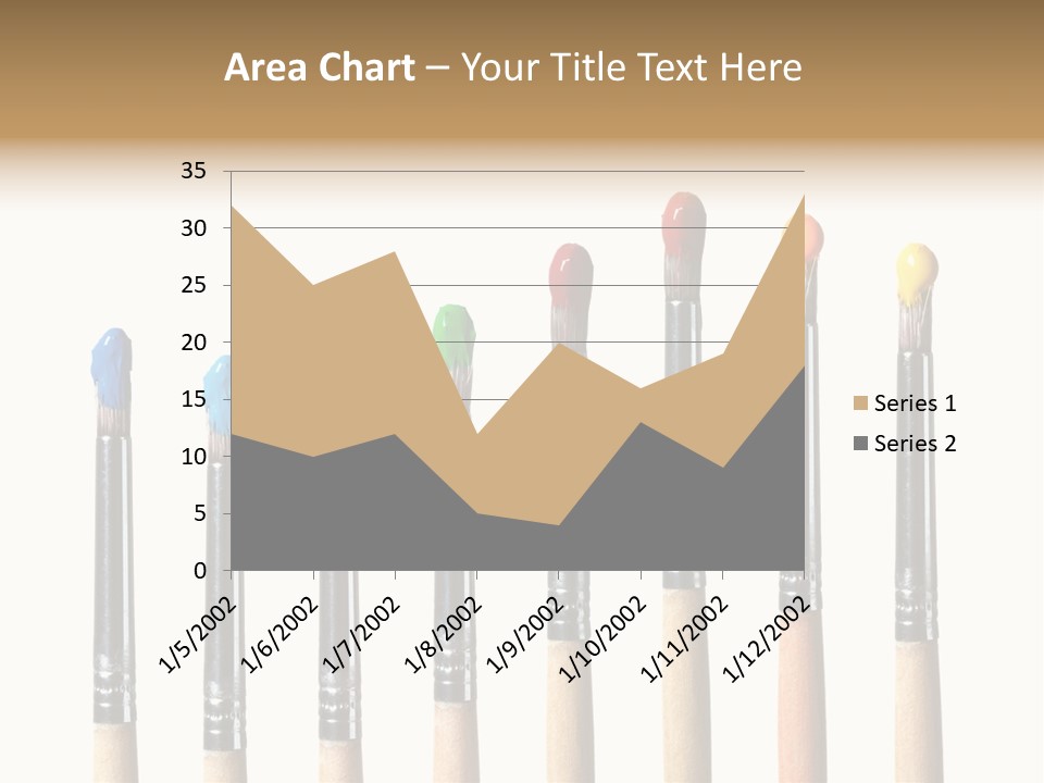 Watercolors Blue Paint PowerPoint Template