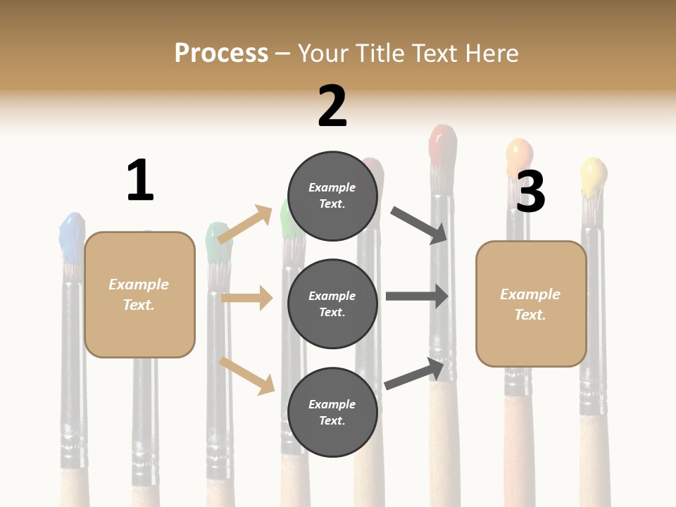 Watercolors Blue Paint PowerPoint Template