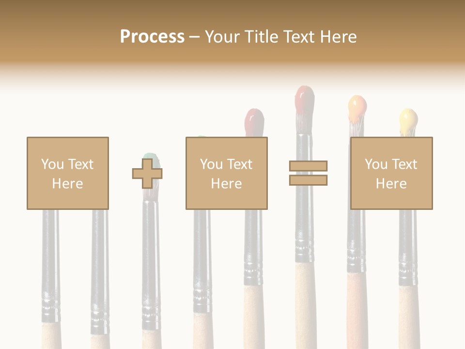 Watercolors Blue Paint PowerPoint Template