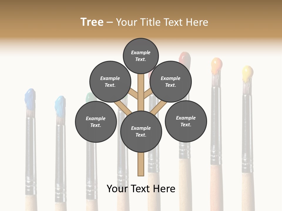 Watercolors Blue Paint PowerPoint Template