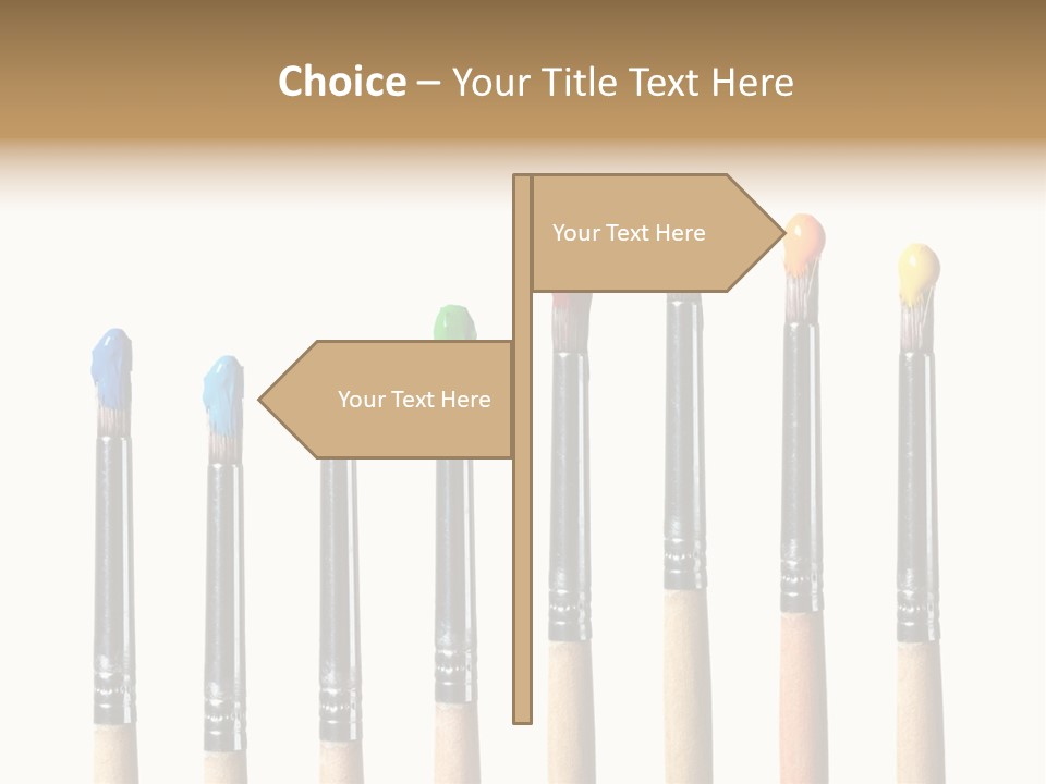 Watercolors Blue Paint PowerPoint Template