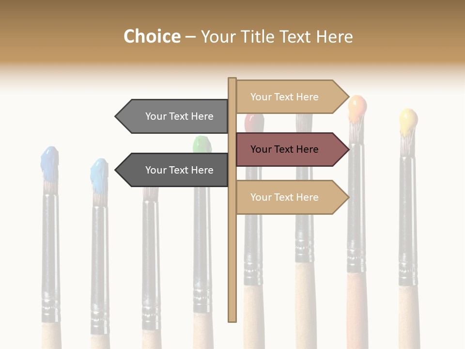 Watercolors Blue Paint PowerPoint Template