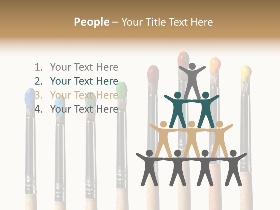 Watercolors Blue Paint PowerPoint Template