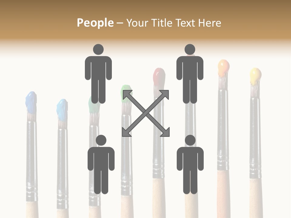 Watercolors Blue Paint PowerPoint Template