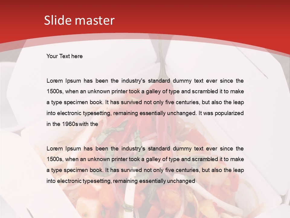 Noodle Carrot Egg PowerPoint Template