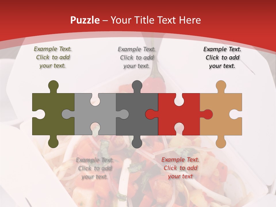 Noodle Carrot Egg PowerPoint Template