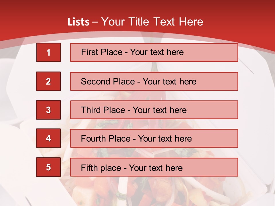 Noodle Carrot Egg PowerPoint Template