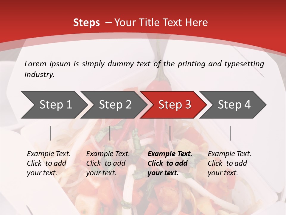 Noodle Carrot Egg PowerPoint Template