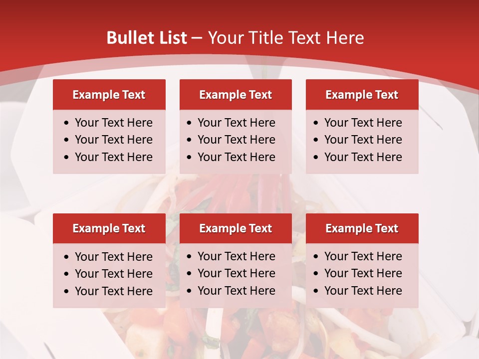 Noodle Carrot Egg PowerPoint Template