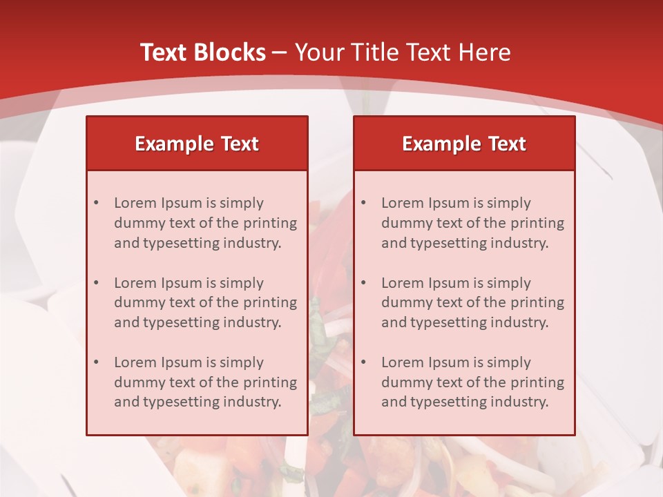 Noodle Carrot Egg PowerPoint Template