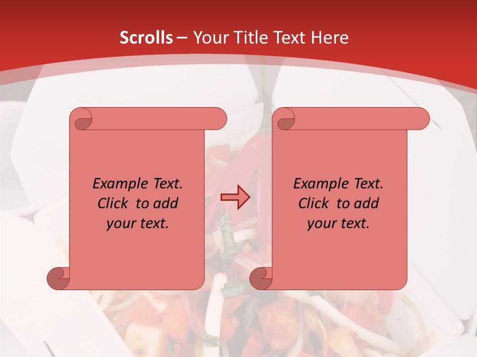 Noodle Carrot Egg PowerPoint Template