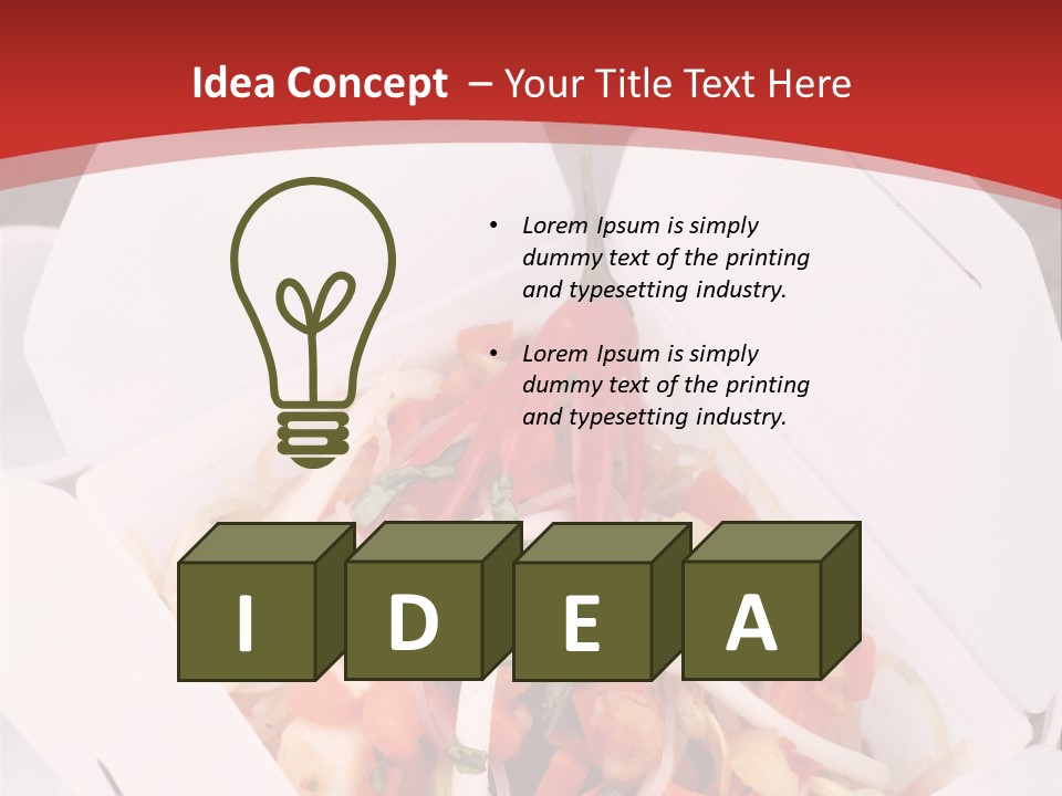 Noodle Carrot Egg PowerPoint Template