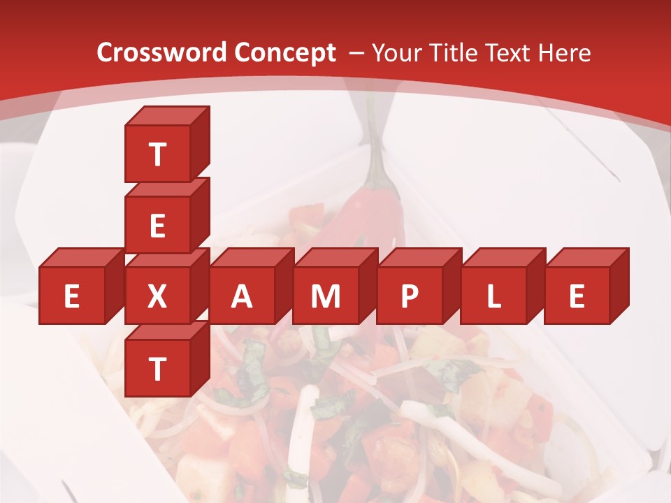 Noodle Carrot Egg PowerPoint Template