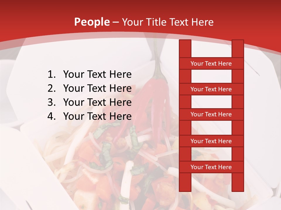 Noodle Carrot Egg PowerPoint Template