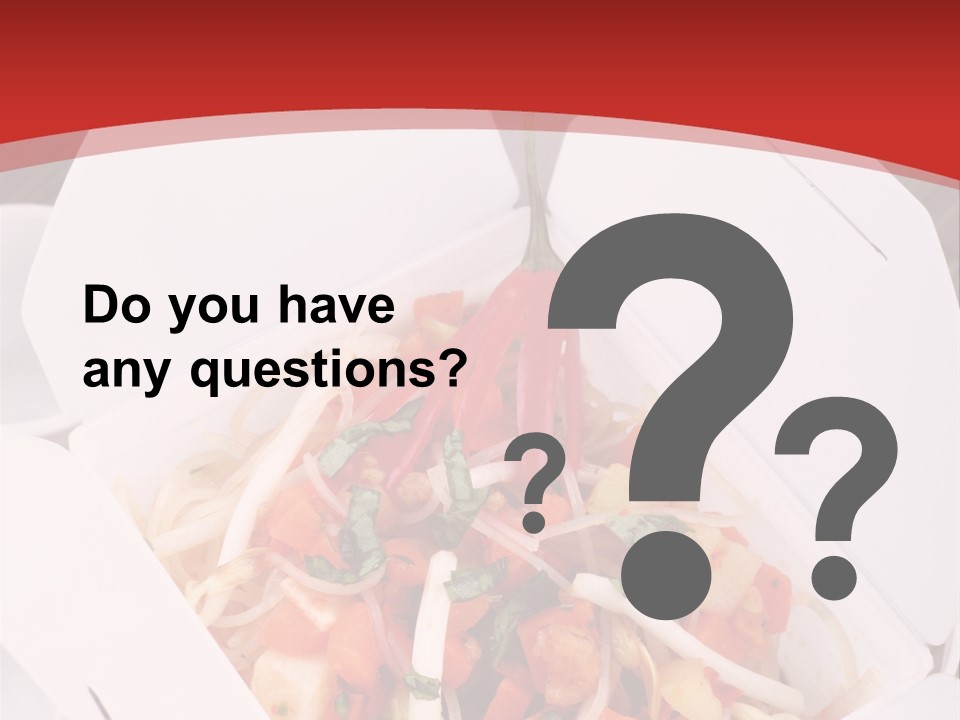 Noodle Carrot Egg PowerPoint Template