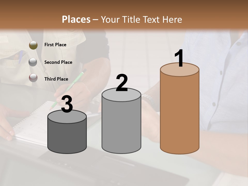 Discussing Retirement Persons PowerPoint Template