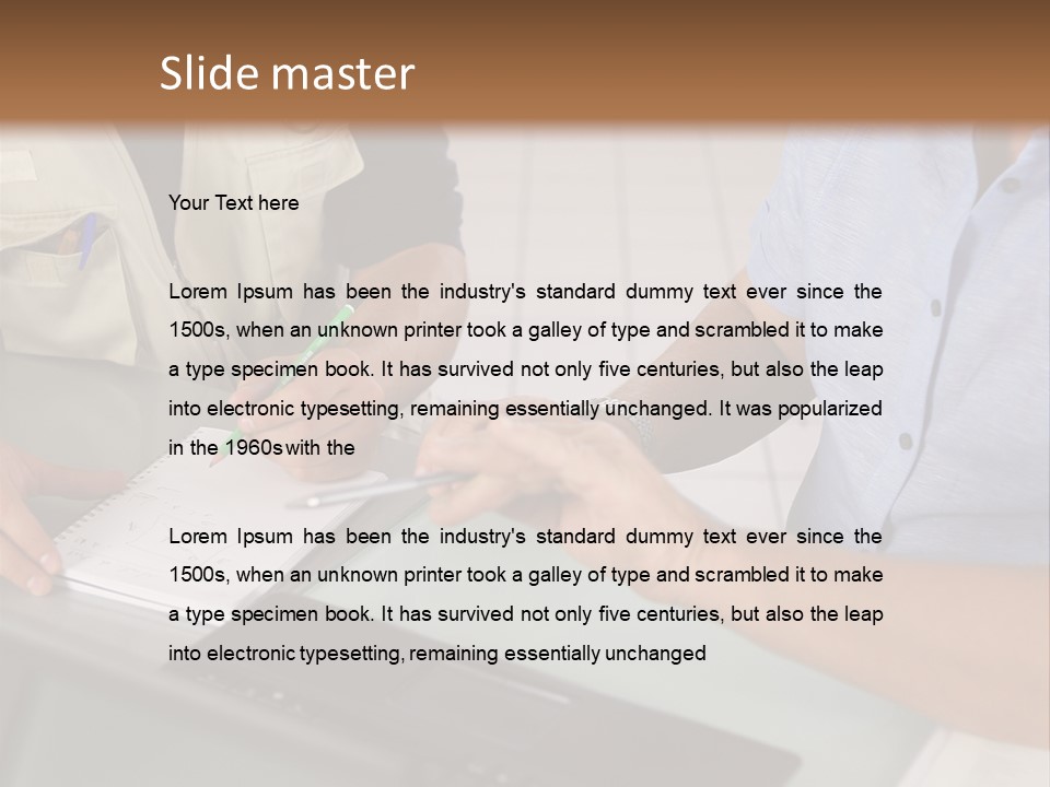 Discussing Retirement Persons PowerPoint Template