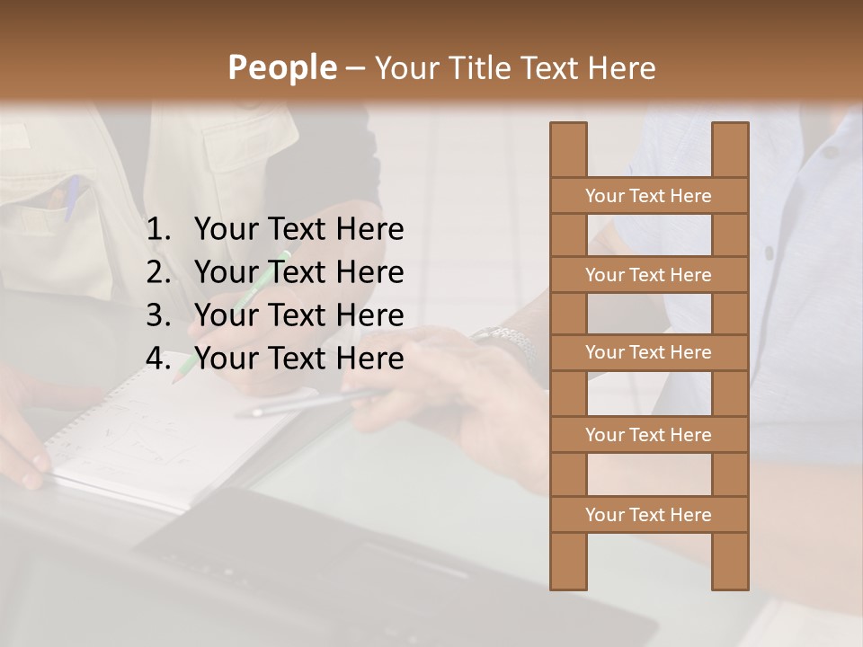 Discussing Retirement Persons PowerPoint Template