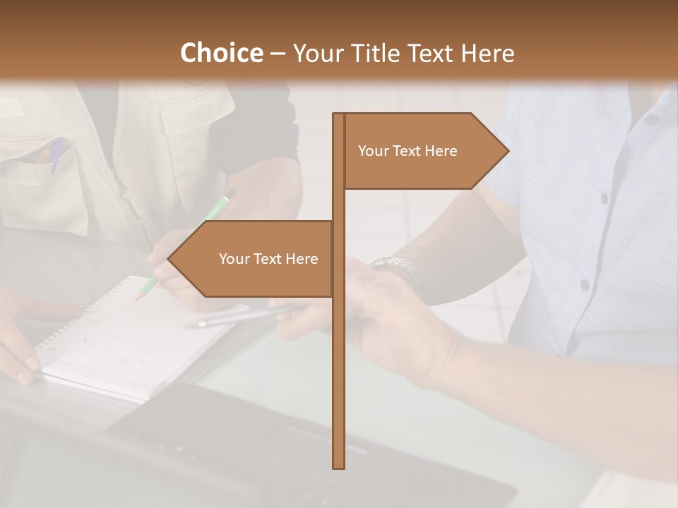 Discussing Retirement Persons PowerPoint Template