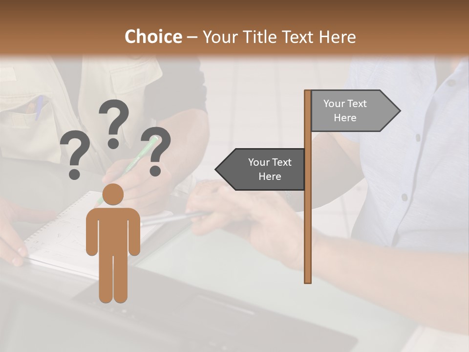 Discussing Retirement Persons PowerPoint Template