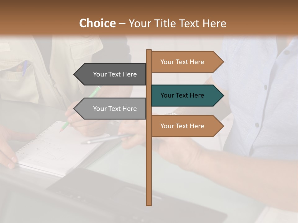 Discussing Retirement Persons PowerPoint Template
