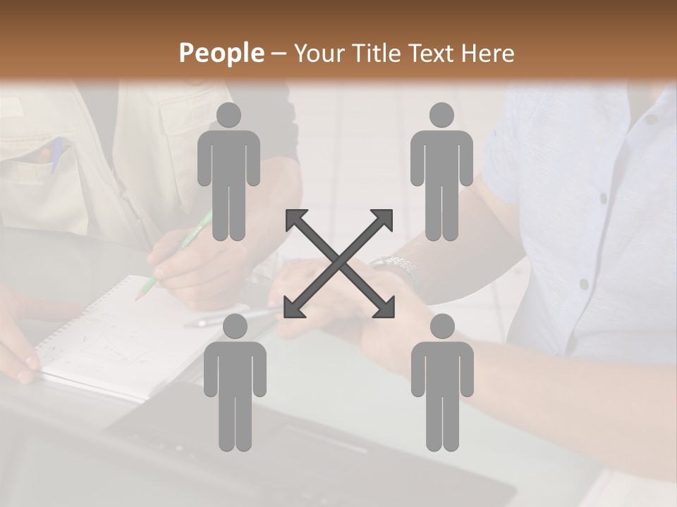 Discussing Retirement Persons PowerPoint Template