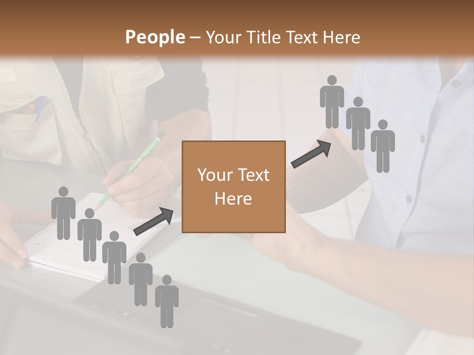 Discussing Retirement Persons PowerPoint Template