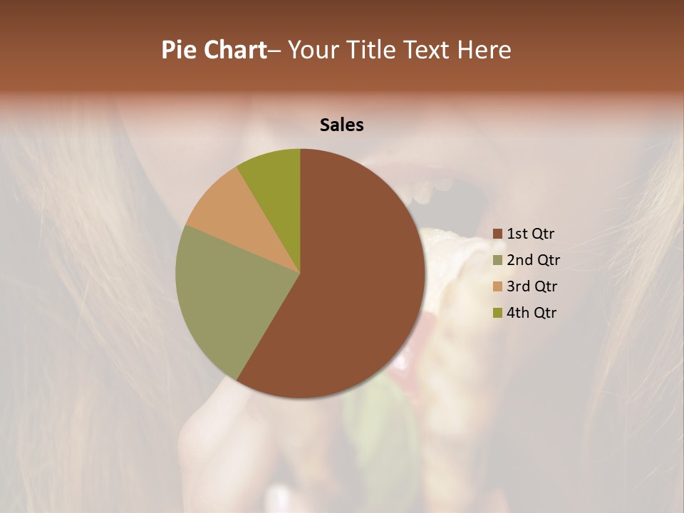 A Woman Eating A Slice Of Pizza With Her Mouth Open PowerPoint Template