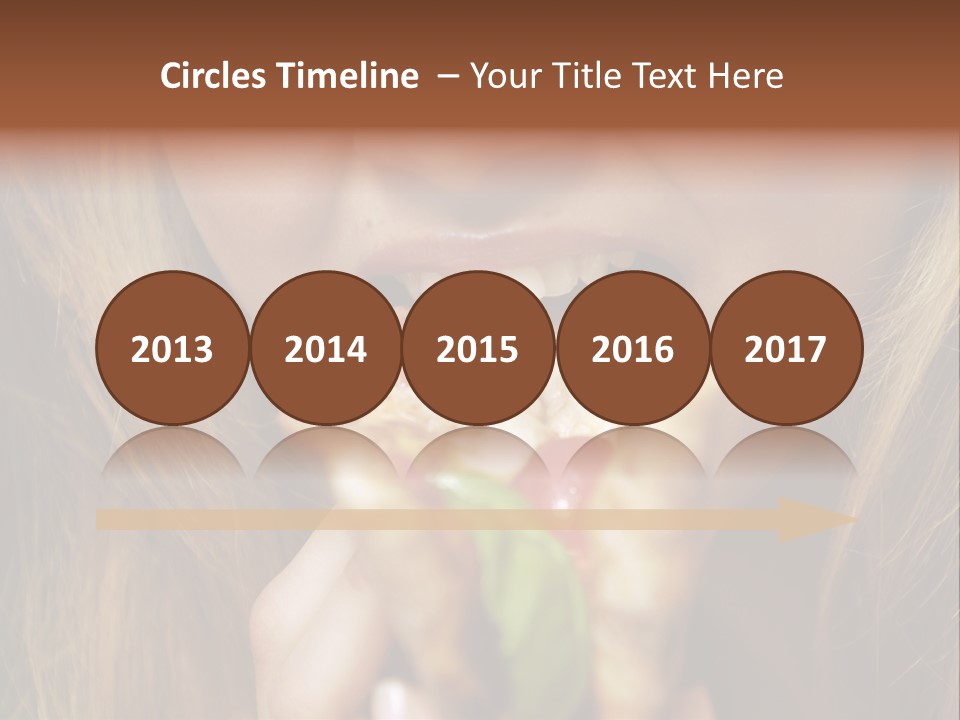 A Woman Eating A Slice Of Pizza With Her Mouth Open PowerPoint Template