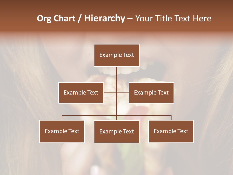 A Woman Eating A Slice Of Pizza With Her Mouth Open PowerPoint Template