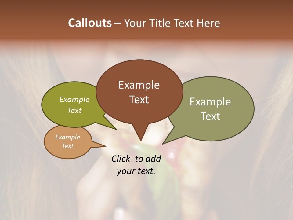 A Woman Eating A Slice Of Pizza With Her Mouth Open PowerPoint Template