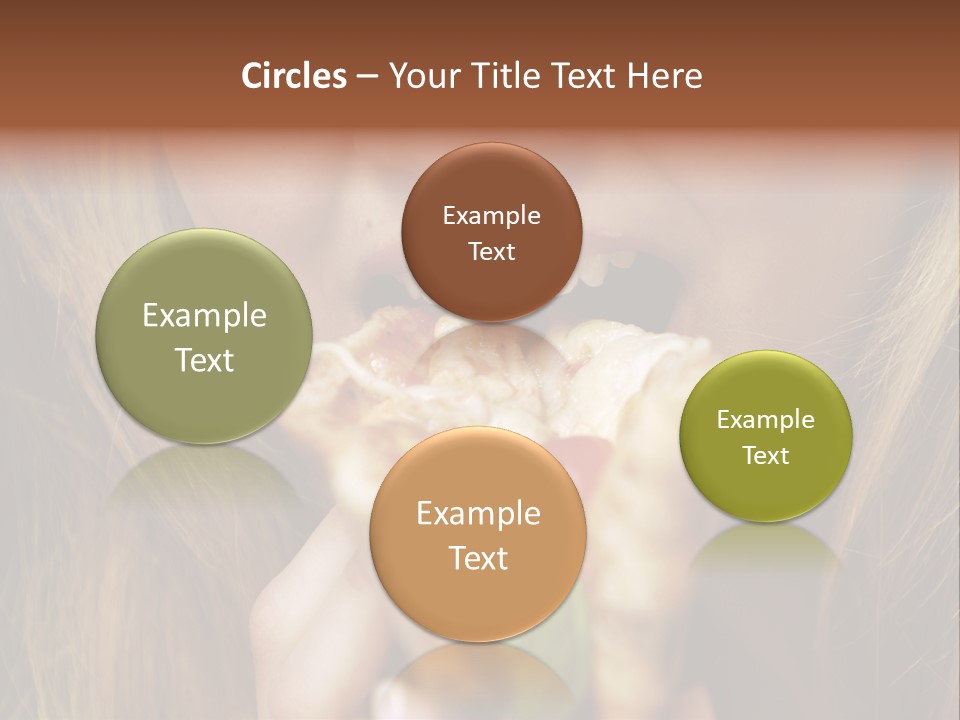 A Woman Eating A Slice Of Pizza With Her Mouth Open PowerPoint Template