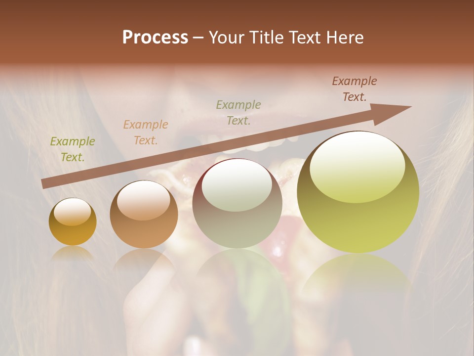 A Woman Eating A Slice Of Pizza With Her Mouth Open PowerPoint Template