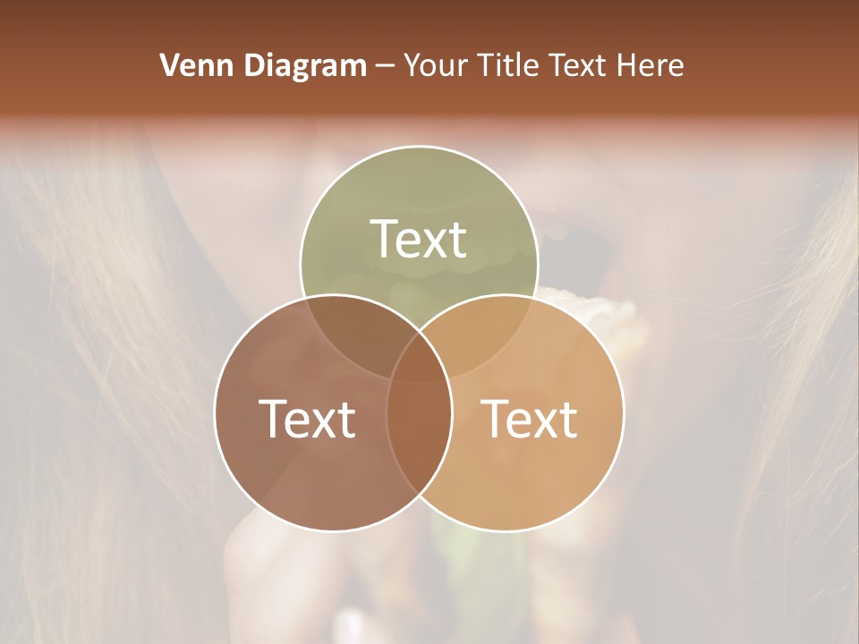 A Woman Eating A Slice Of Pizza With Her Mouth Open PowerPoint Template