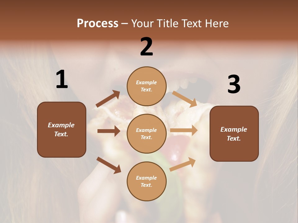 A Woman Eating A Slice Of Pizza With Her Mouth Open PowerPoint Template