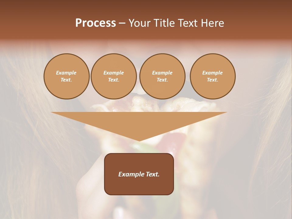 A Woman Eating A Slice Of Pizza With Her Mouth Open PowerPoint Template