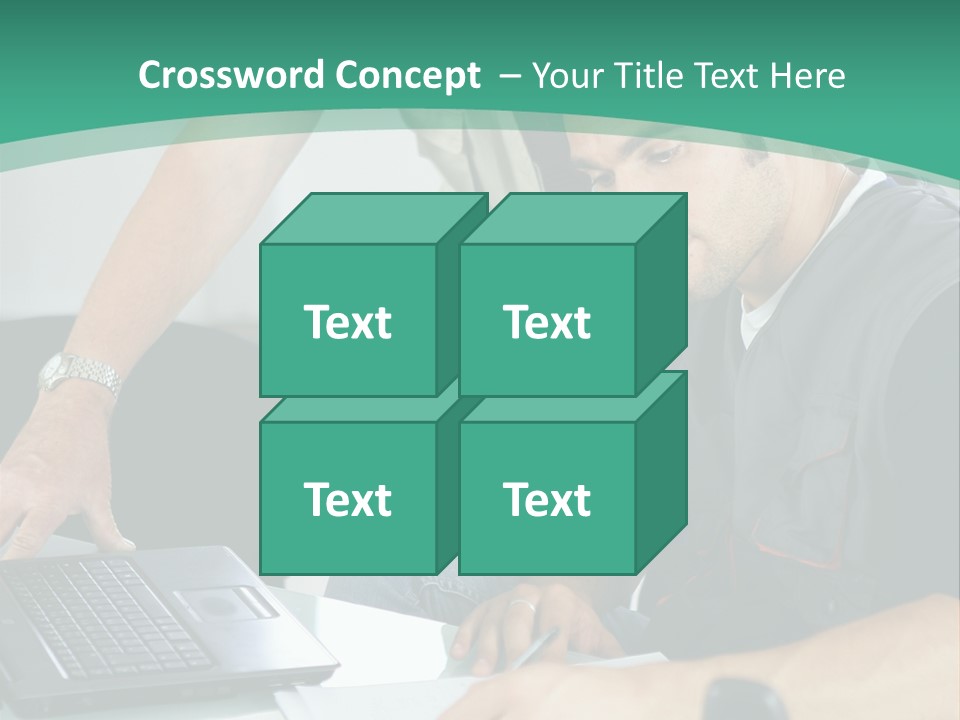 Years Office Teamwork PowerPoint Template
