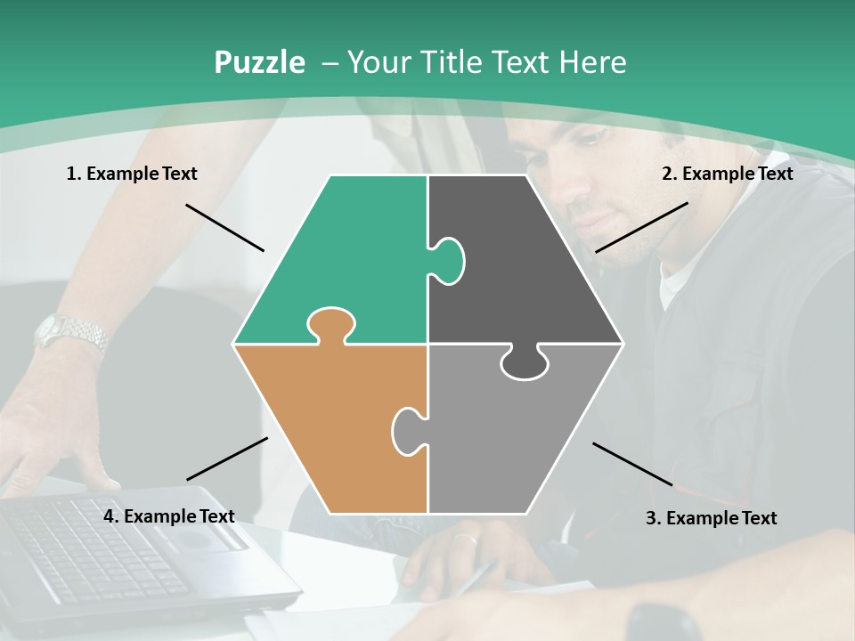 Years Office Teamwork PowerPoint Template