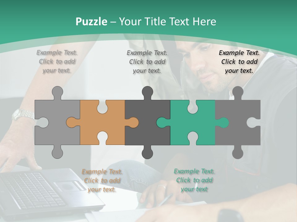 Years Office Teamwork PowerPoint Template