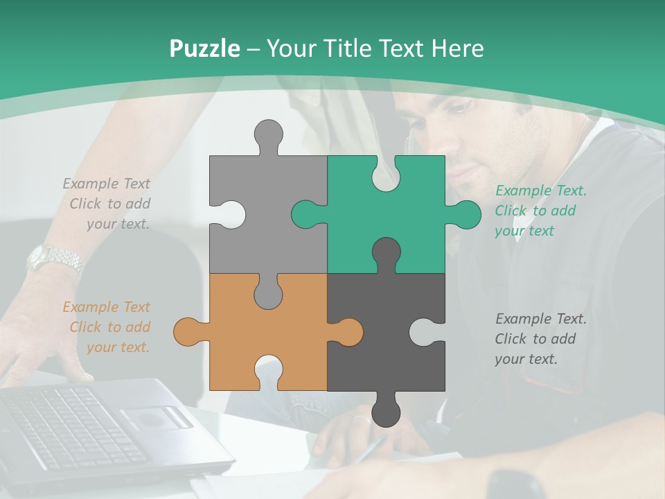 Years Office Teamwork PowerPoint Template