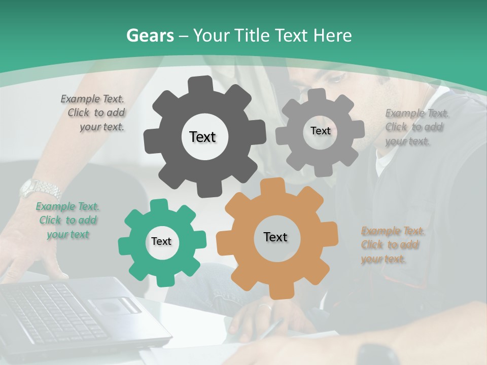 Years Office Teamwork PowerPoint Template