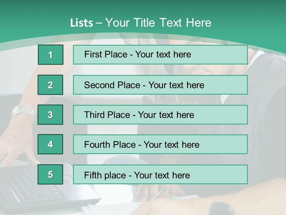 Years Office Teamwork PowerPoint Template