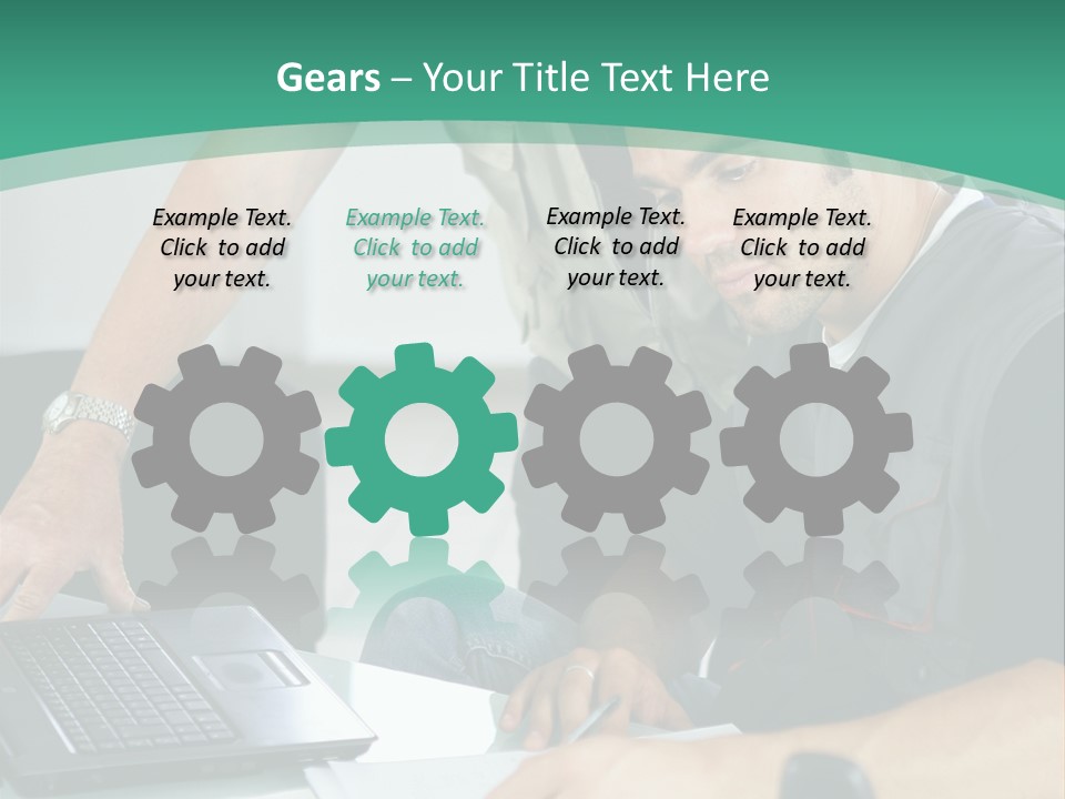 Years Office Teamwork PowerPoint Template
