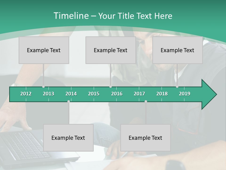 Years Office Teamwork PowerPoint Template