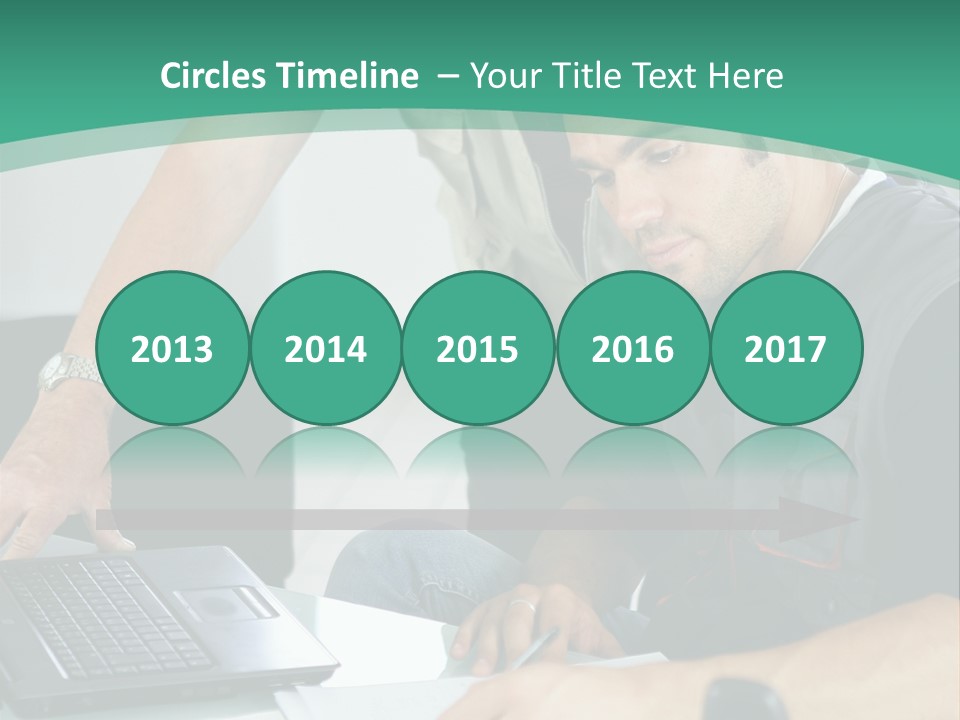 Years Office Teamwork PowerPoint Template